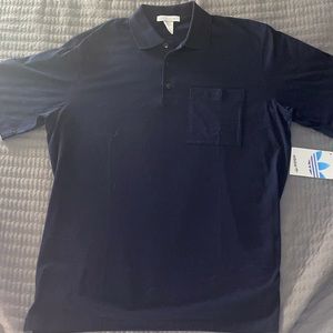 Brand New Adidas Pocket Tee Polo Vintage Navy Size Large